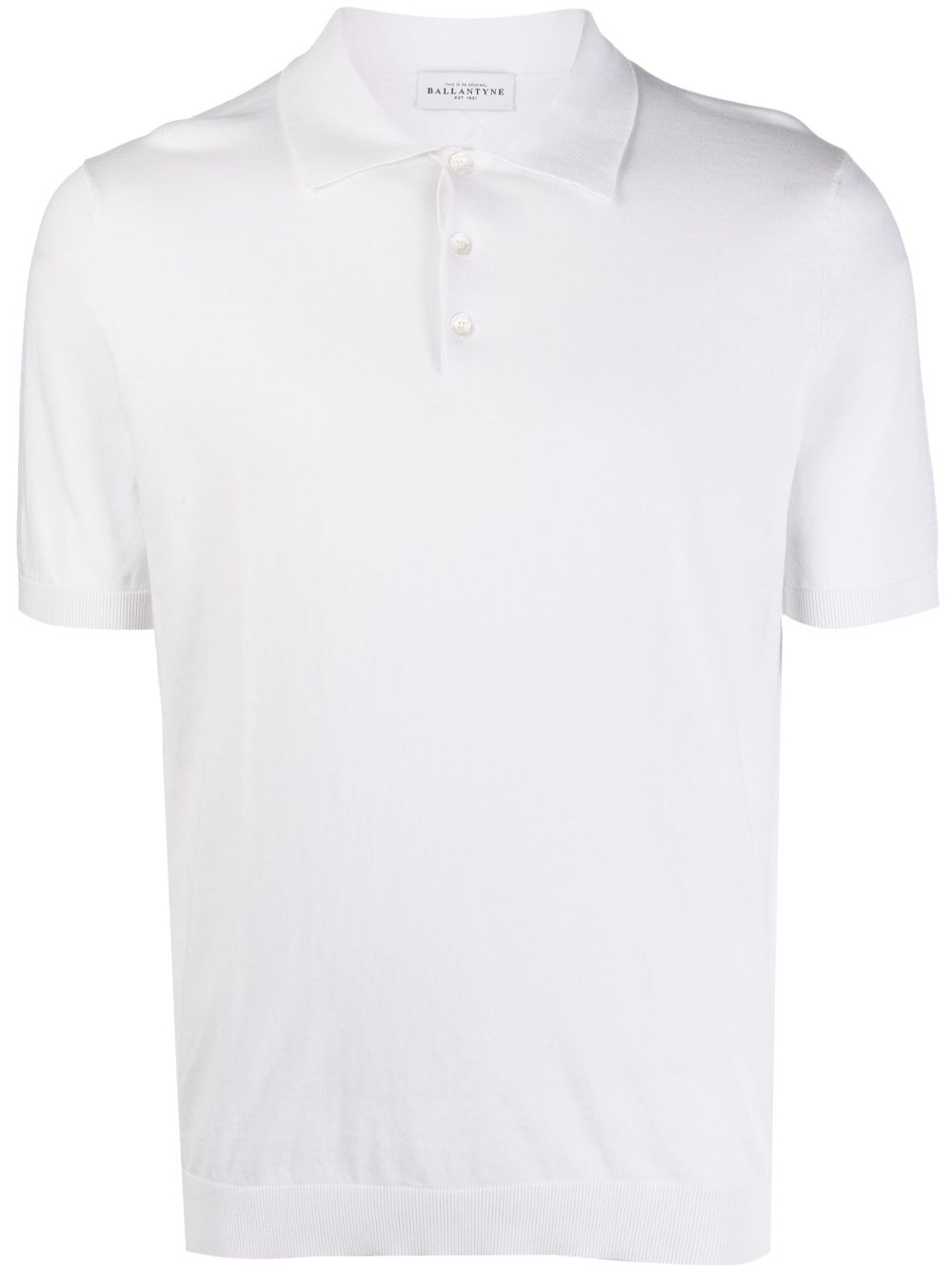 Ballantyne short-sleeve cotton polo shirt - White von Ballantyne