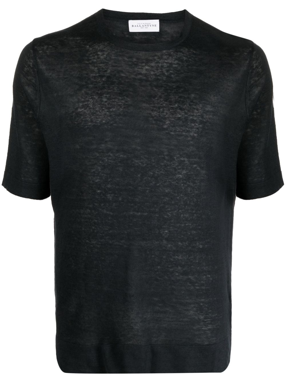 Ballantyne short-sleeved linen T-shirt - Black von Ballantyne