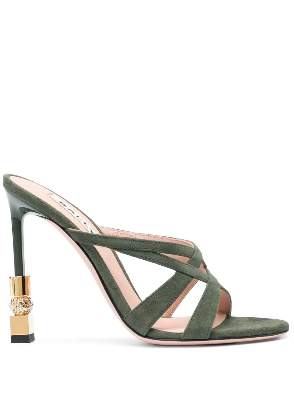 Bally 115mm high-heel mule - Green von Bally