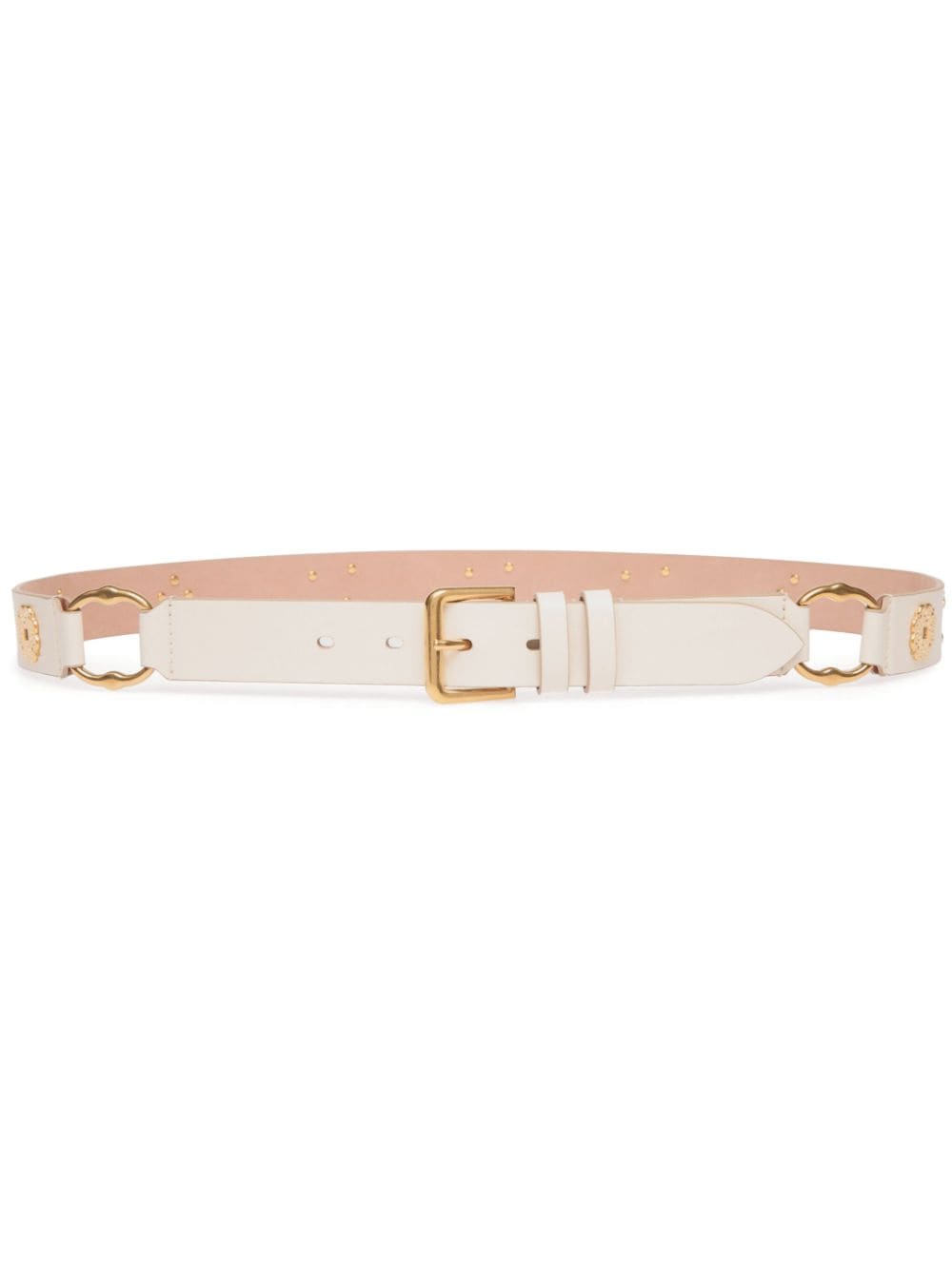 Bally Arkle buckle leather belt - White von Bally