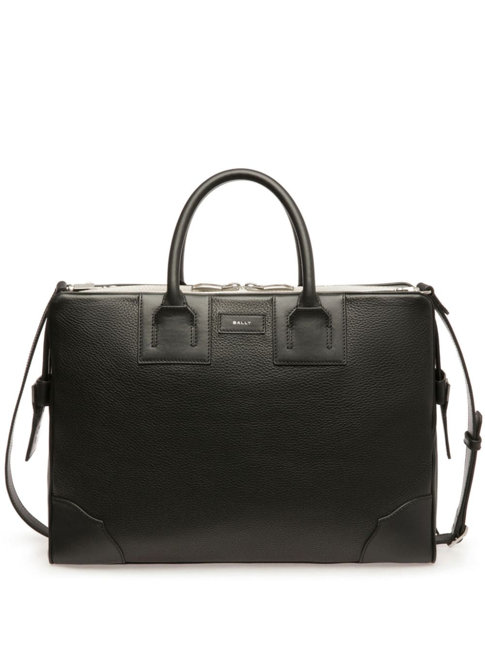 Bally Bord grained-leather briefcase - Black von Bally