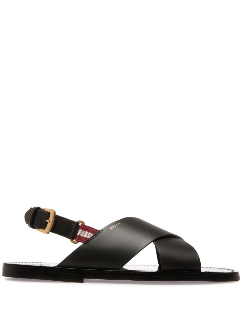 Bally Chateau crossover-strap leather sandals - Black von Bally