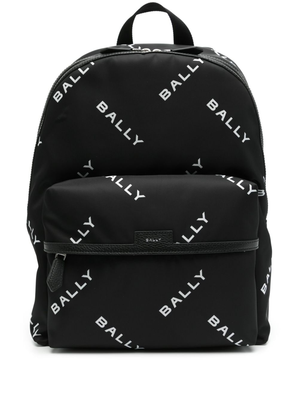 Bally Code logo-print backpack - Black von Bally