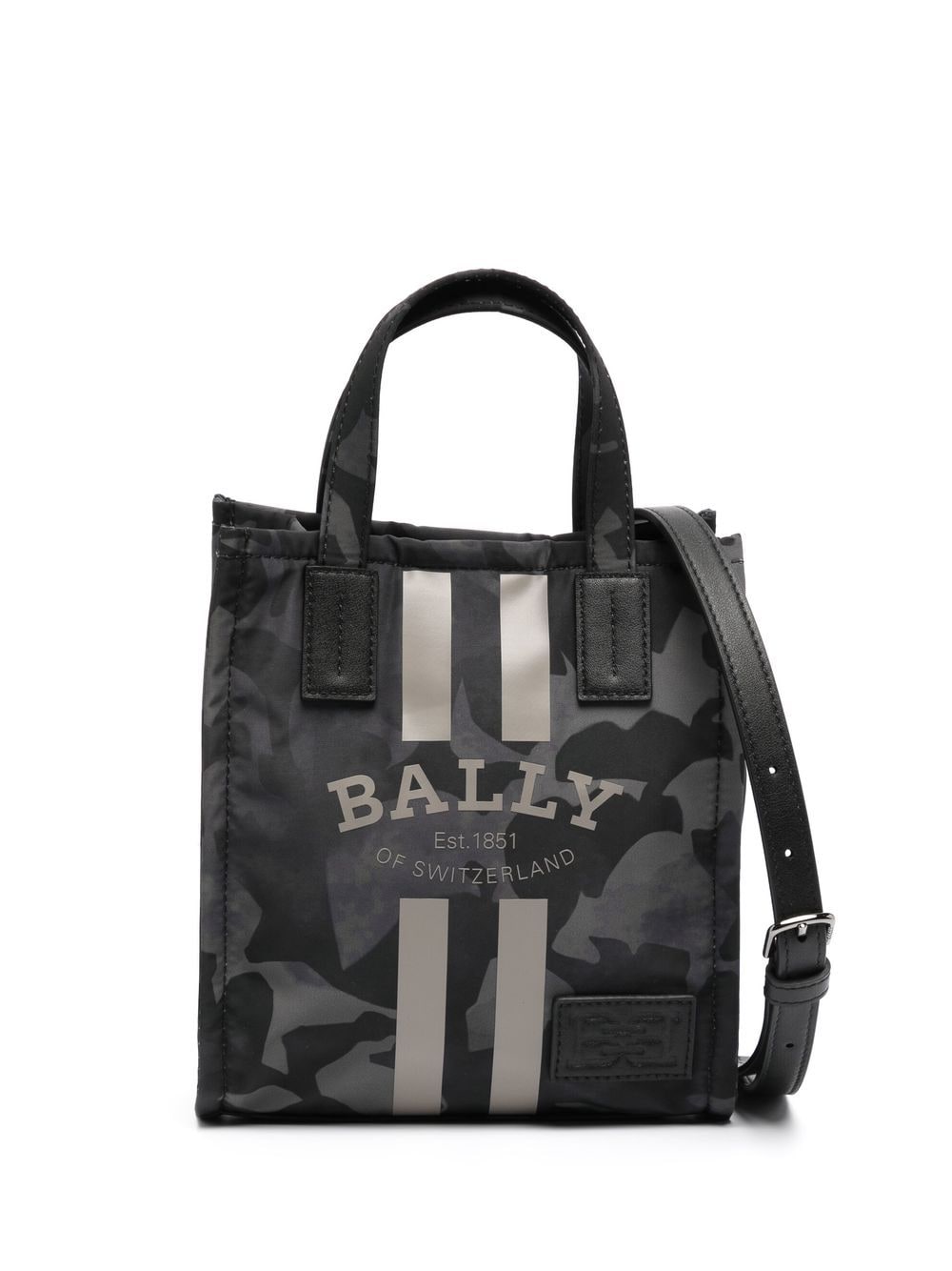 Bally Crystalia camo-print mini tote bag - Black von Bally