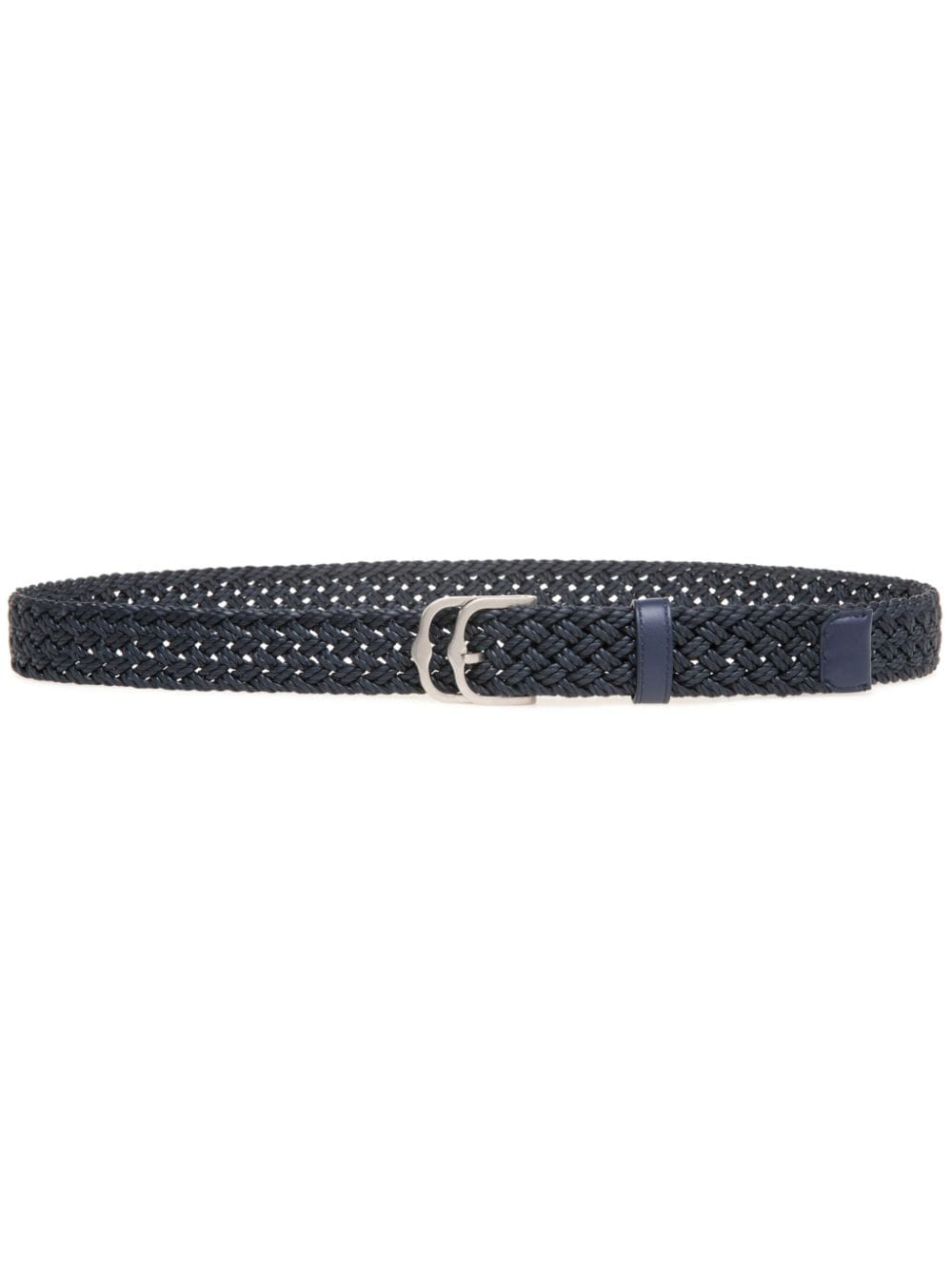 Bally Emblem-buckle braided belt - Blue von Bally