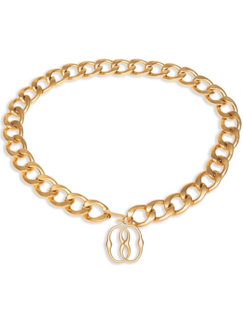 Bally Emblem chain-link necklace - Gold von Bally