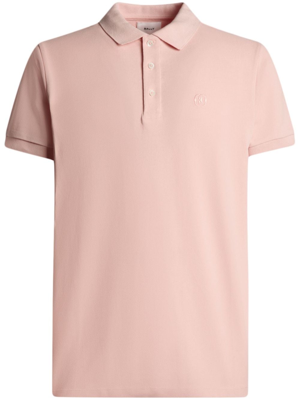 Bally Emblem-embroidered piqué polo shirt - Pink von Bally