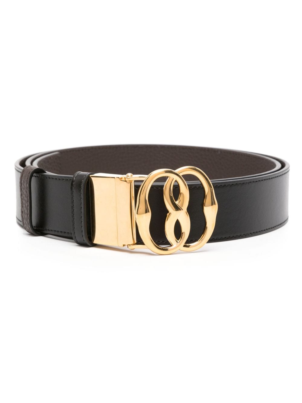 Bally Emblem reversible leather belt - Black von Bally