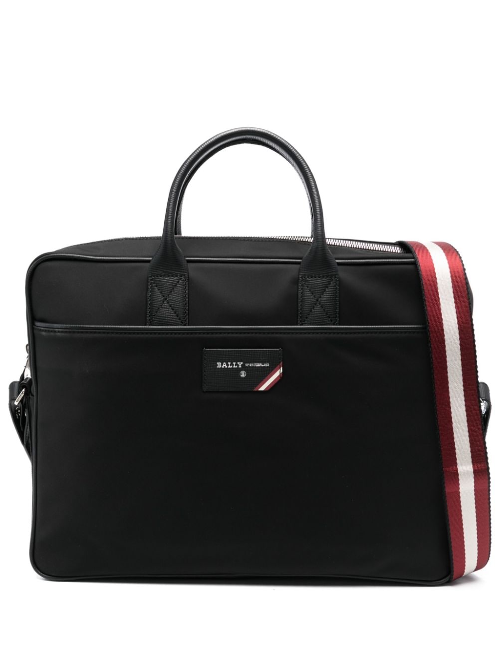 Bally Faldy leather-trim briefcase - Black von Bally