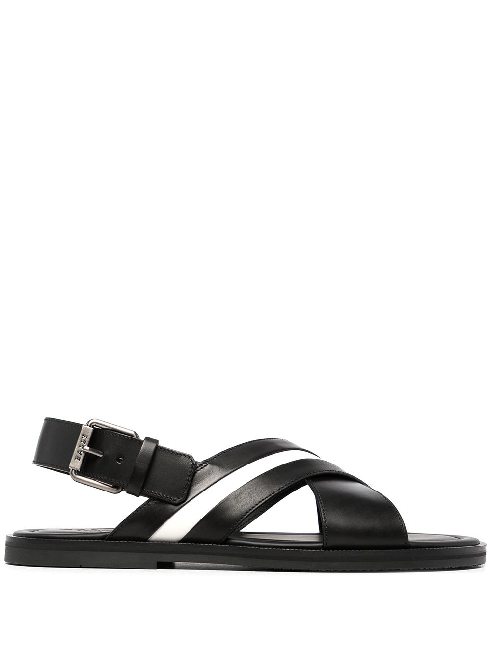 Bally Jamilo crossover-straps leather sandals - Black von Bally