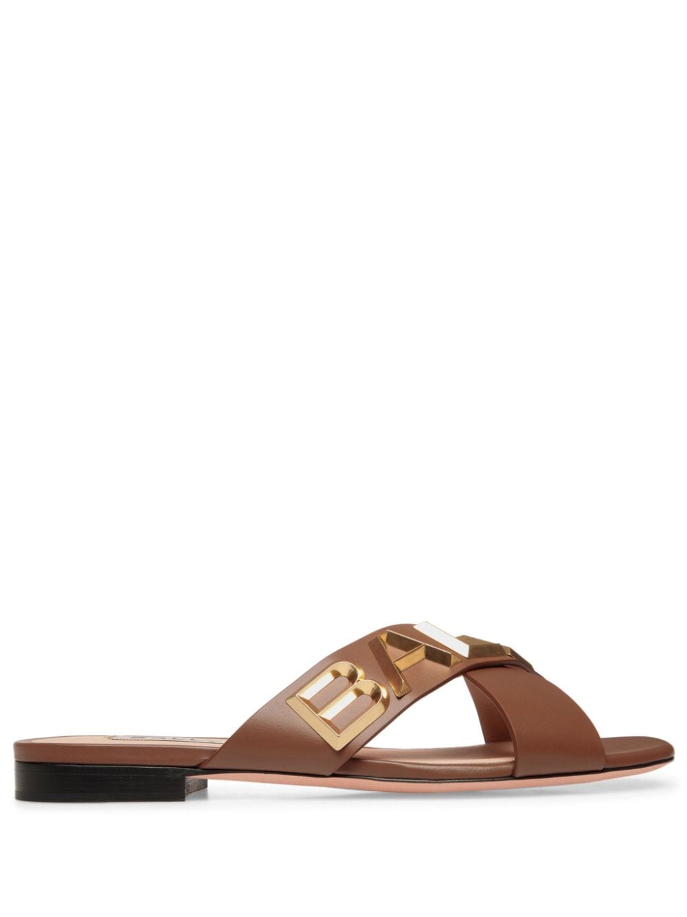 Bally Larise flat leather sandals - Brown von Bally