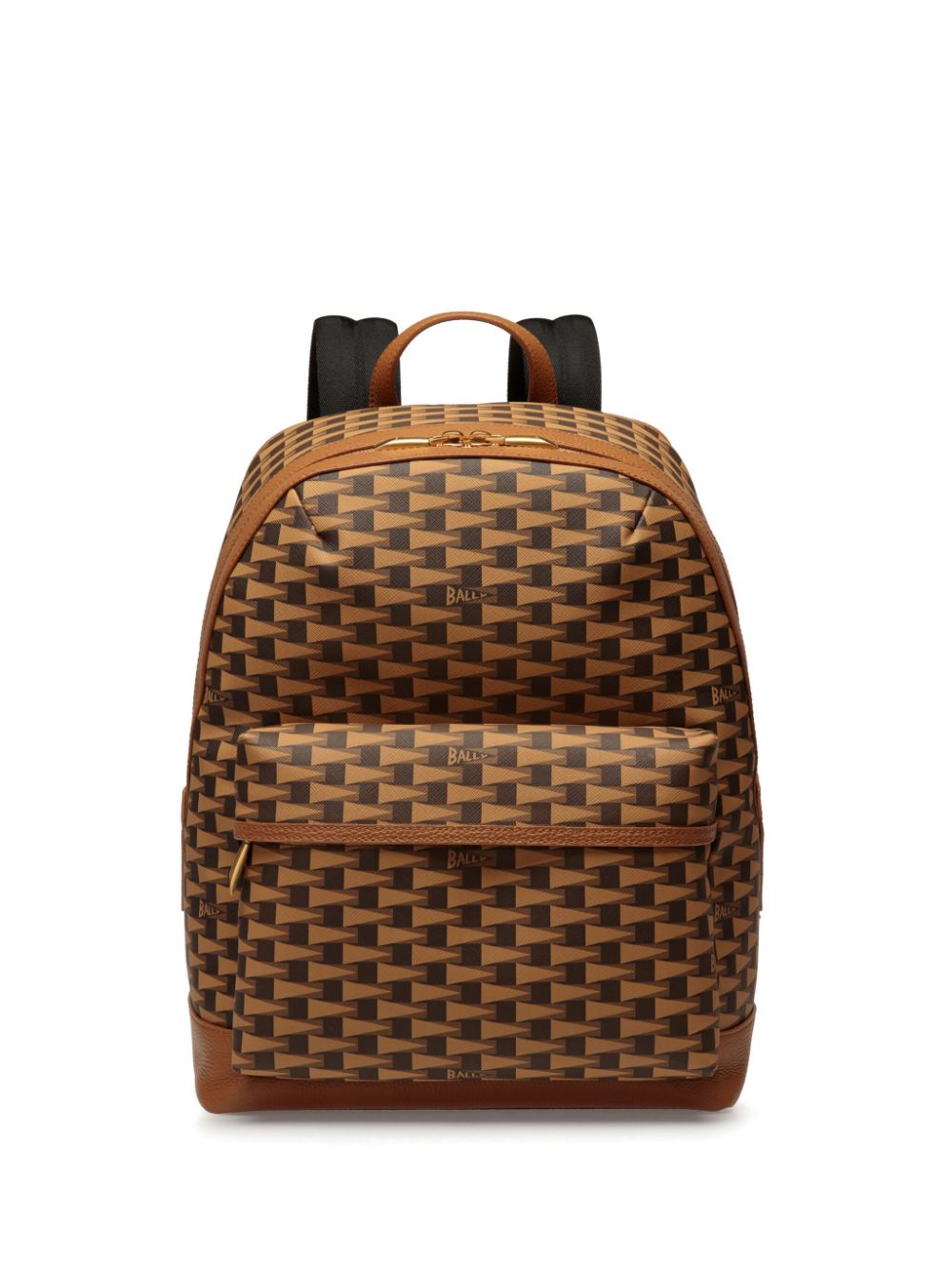 Bally Pennant leather backpack - Brown von Bally