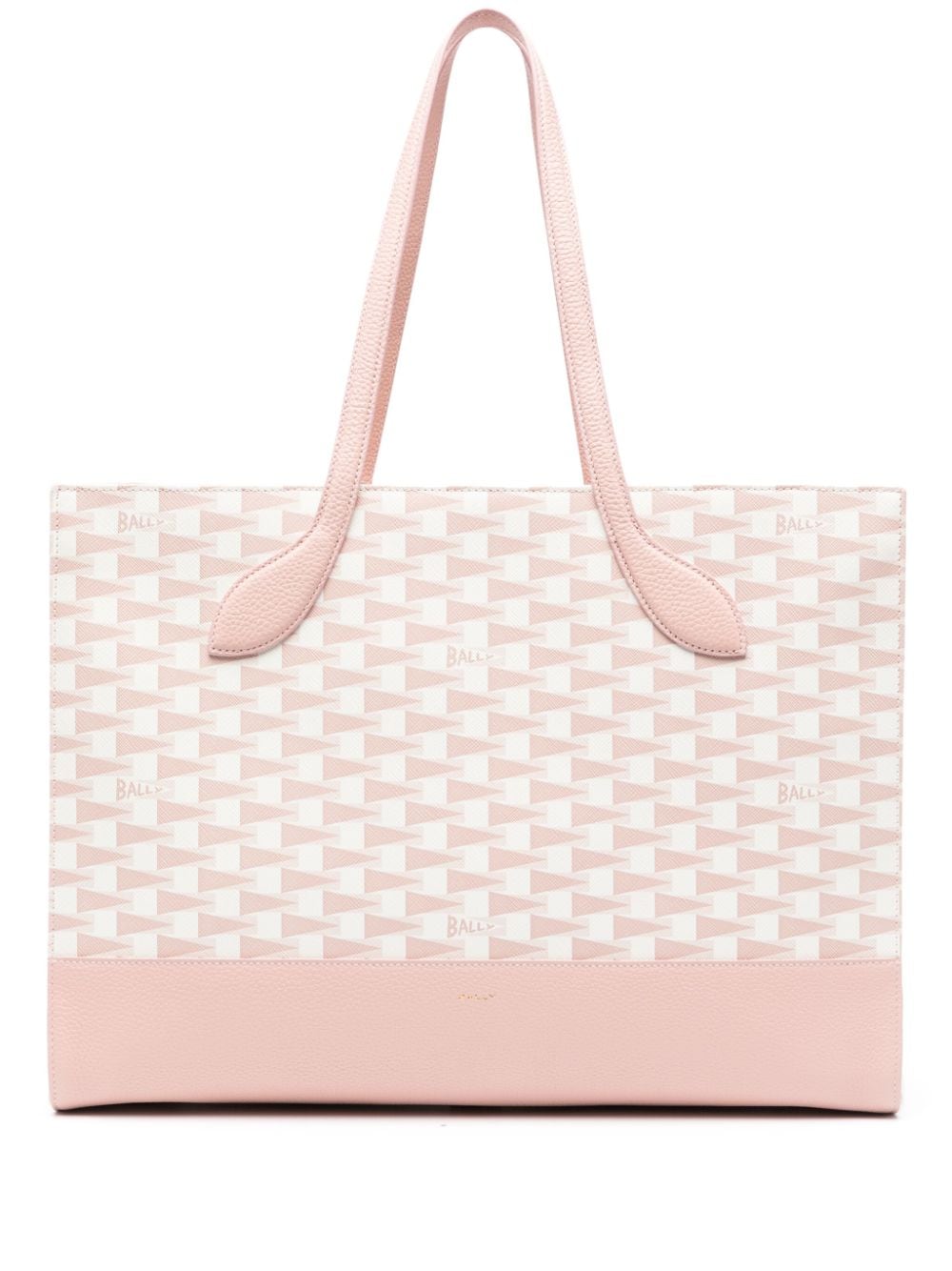 Bally Pennant leather tote bag - Pink von Bally