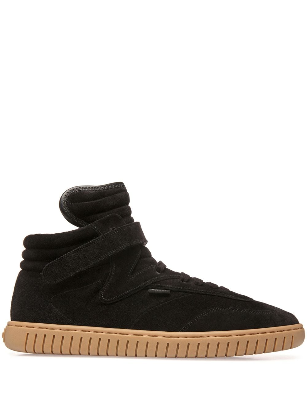 Bally Player suede high-top sneakers - Black von Bally