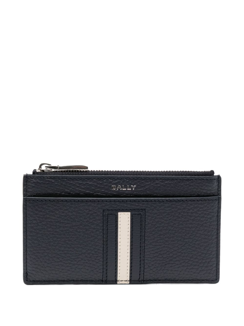 Bally Ribbon leather card holder - Blue von Bally