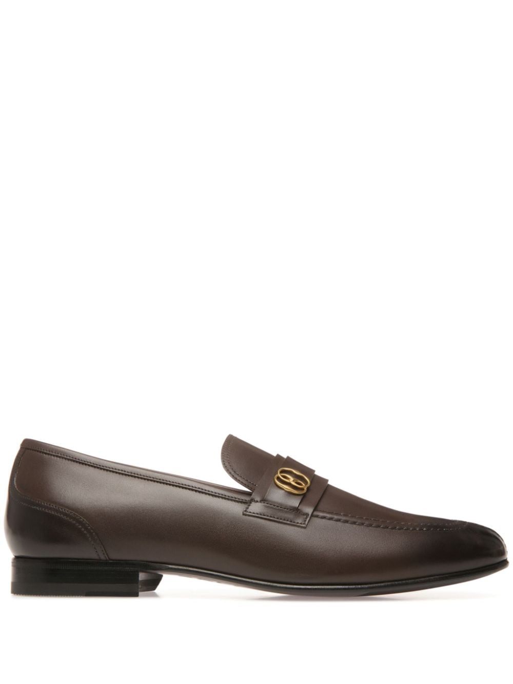 Bally Sadei logo-plaque leather loafers - Brown von Bally