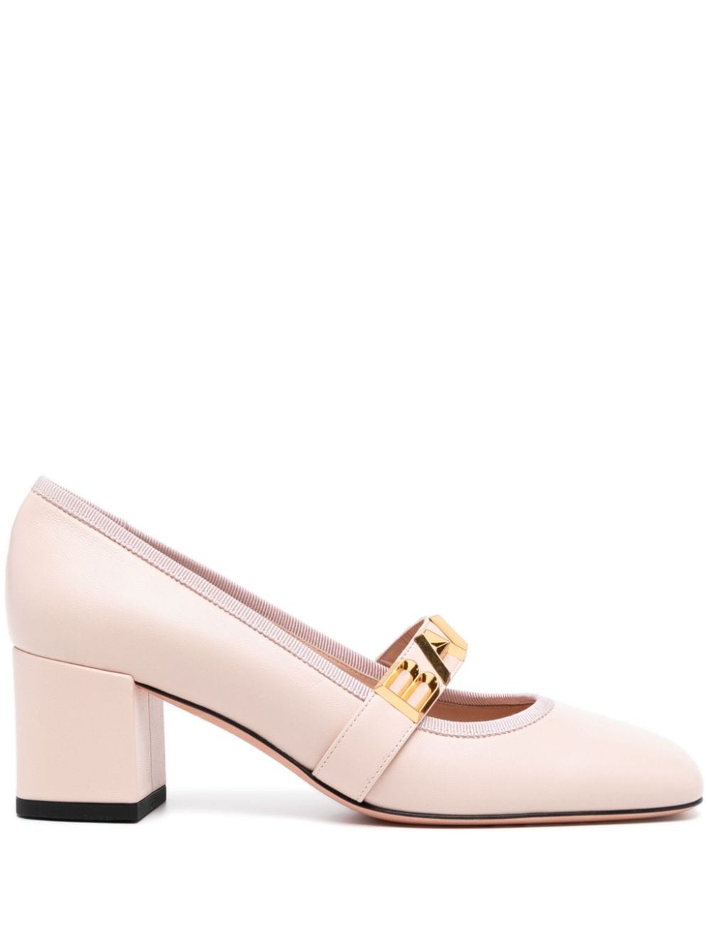 Bally Spell 55mm lettering-detail leather pumps - Pink von Bally