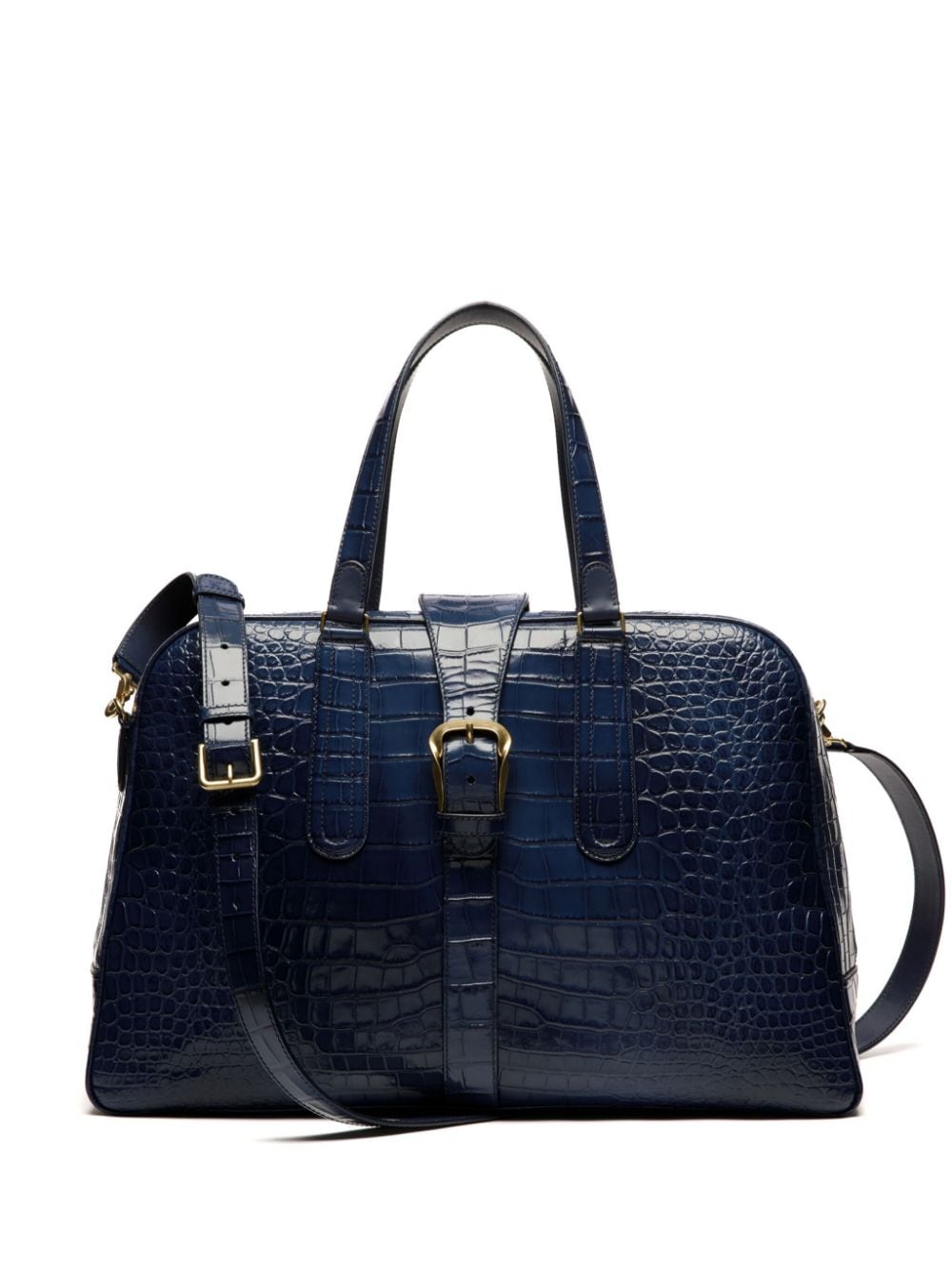 Bally Week Bowling leather holdall - Blue von Bally