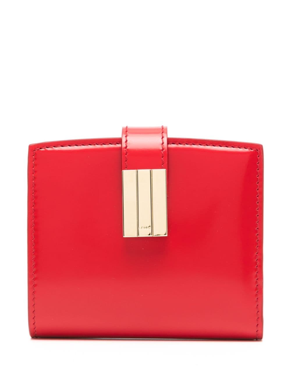 Bally bi-fold patent leather wallet - Red von Bally