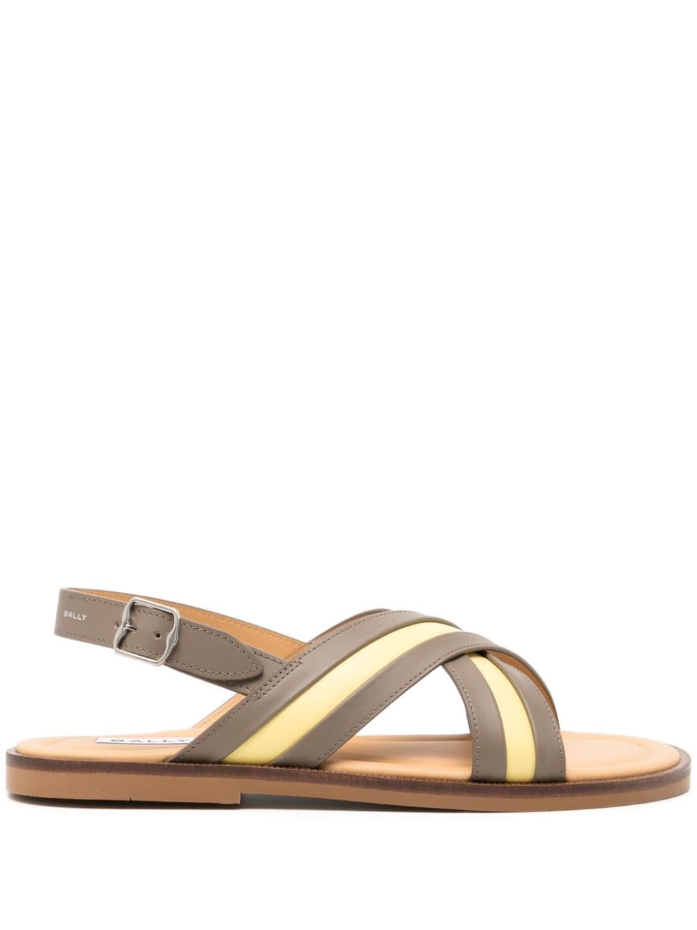 Bally crossover-strap leather sandals - Brown von Bally