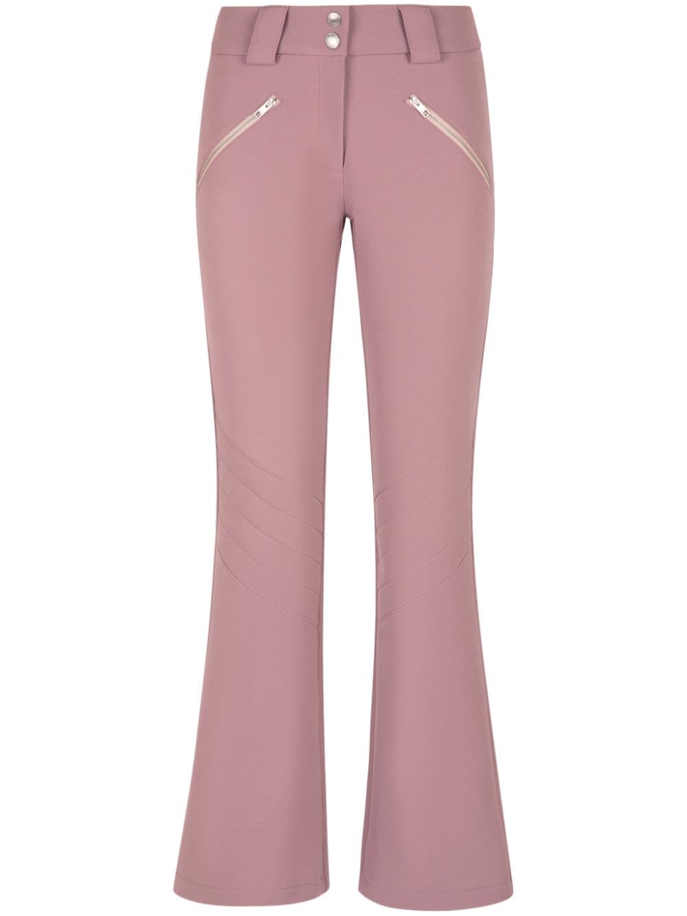 Bally cuff-zip flared trousers - Pink von Bally