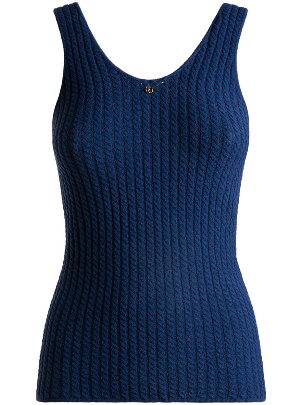 Bally cut-out knitted tank top - Blue von Bally