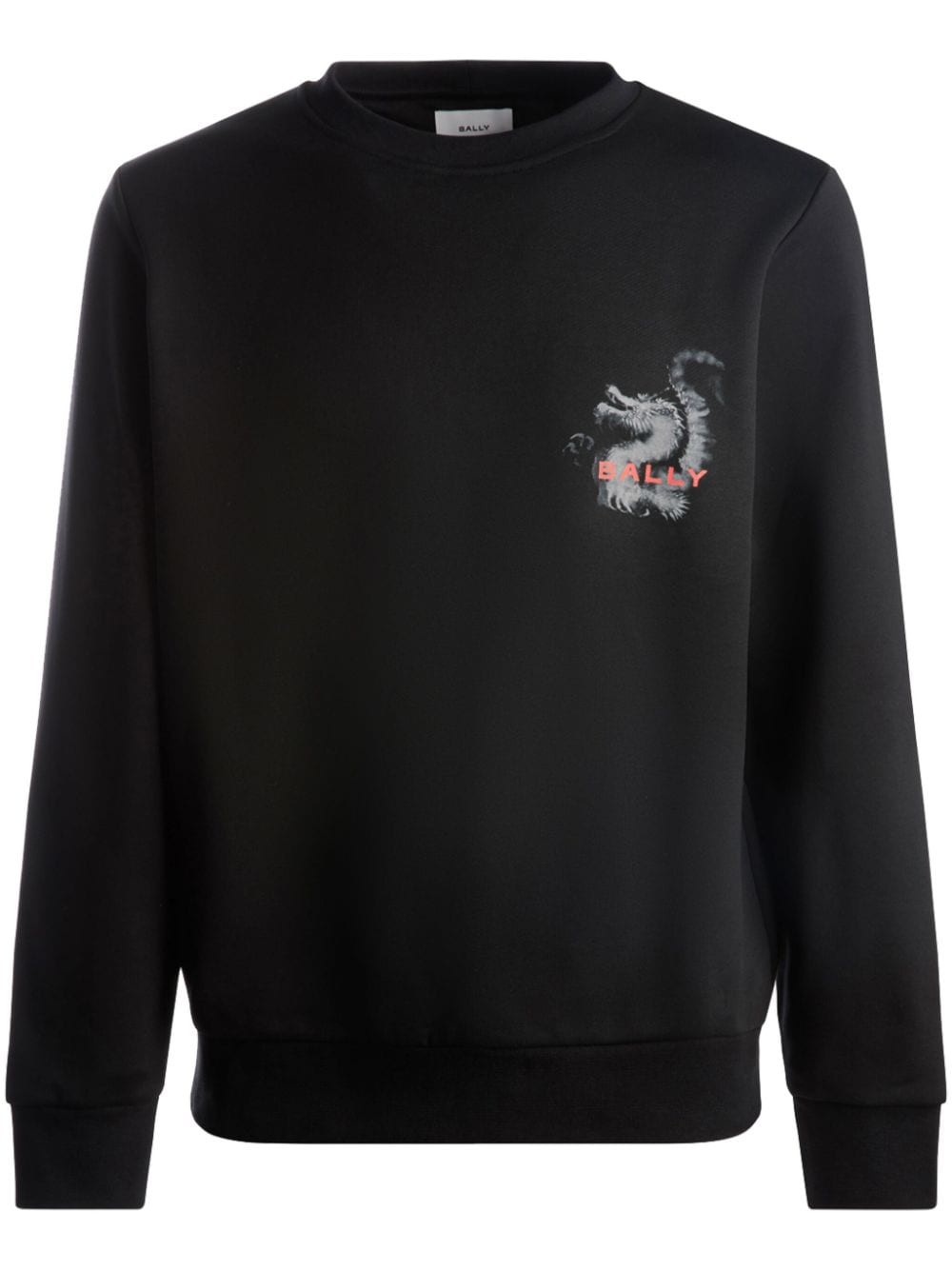 Bally dragon-print crew-neck sweatshirt - Black von Bally