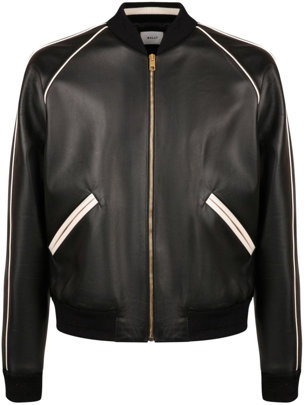 Bally leather bomber jacket - Black von Bally