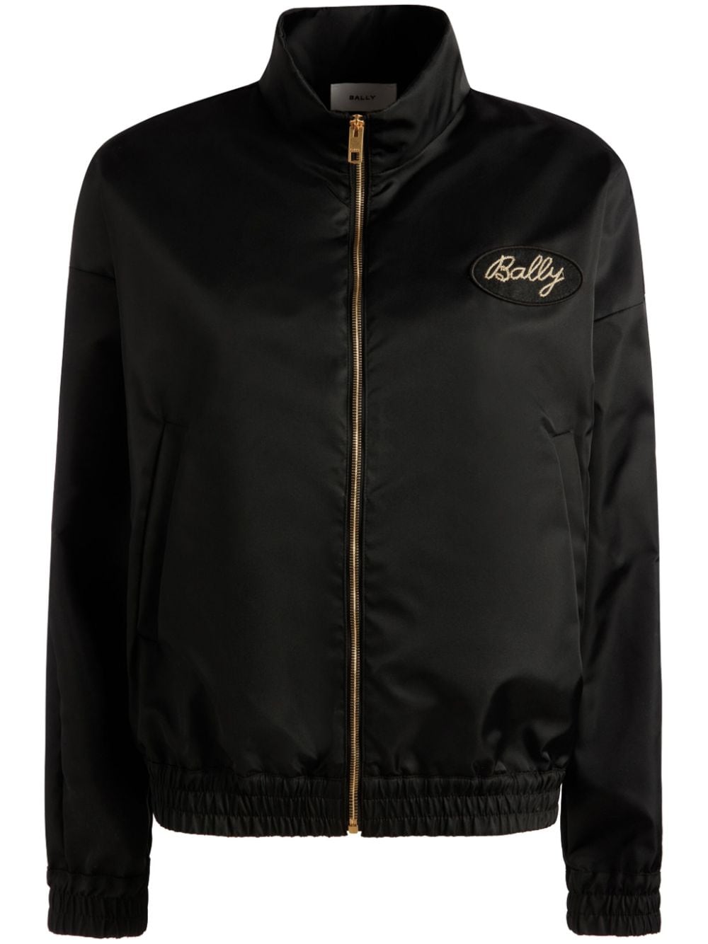 Bally logo-appliqué zip-up jacket - Black von Bally