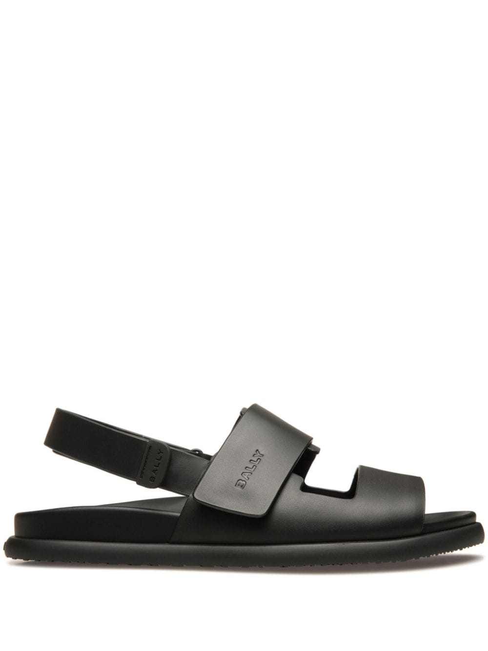 Bally logo-debossed leather sandals - Black von Bally