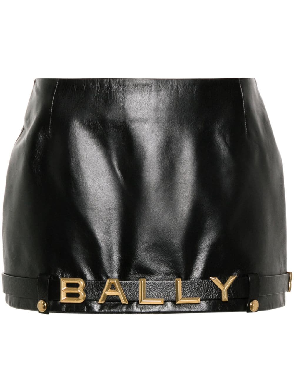 Bally logo-embellished belted miniskirt - Black von Bally