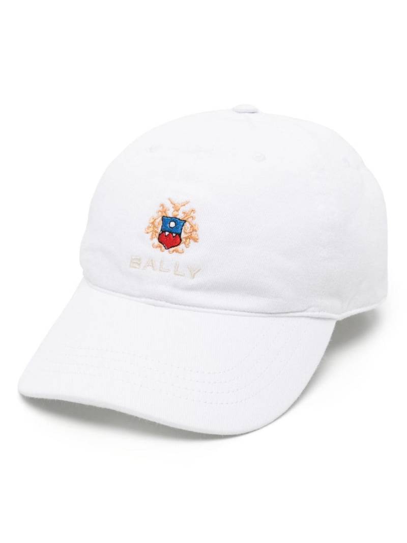 Bally logo-embroidered baseball cap - White von Bally