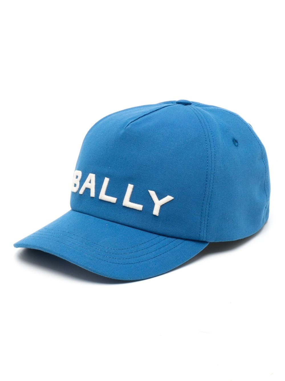 Bally logo-embroidered cotton cap - Blue von Bally