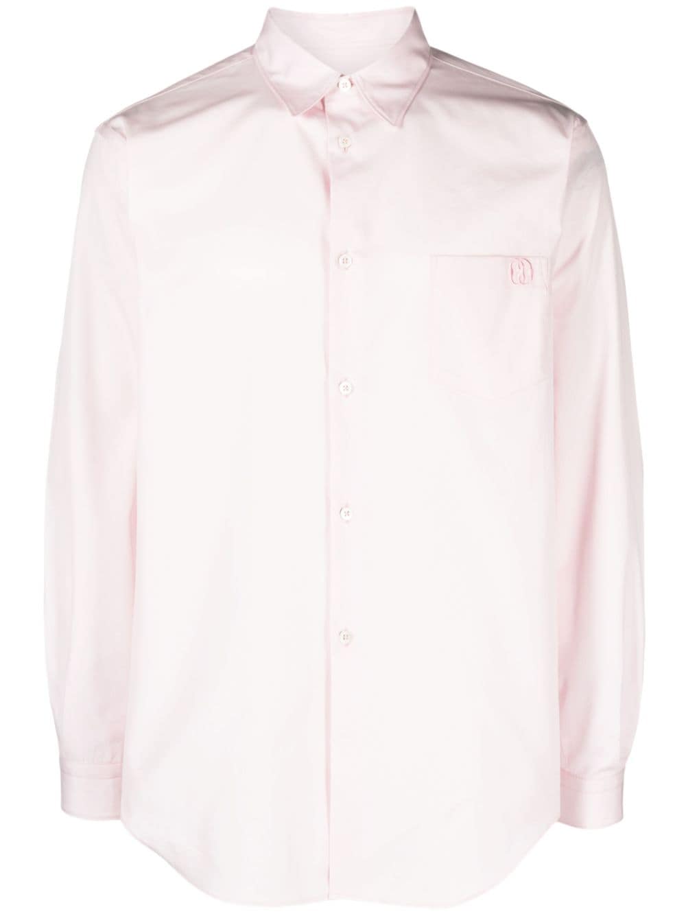 Bally logo-embroidered cotton shirt - Pink von Bally