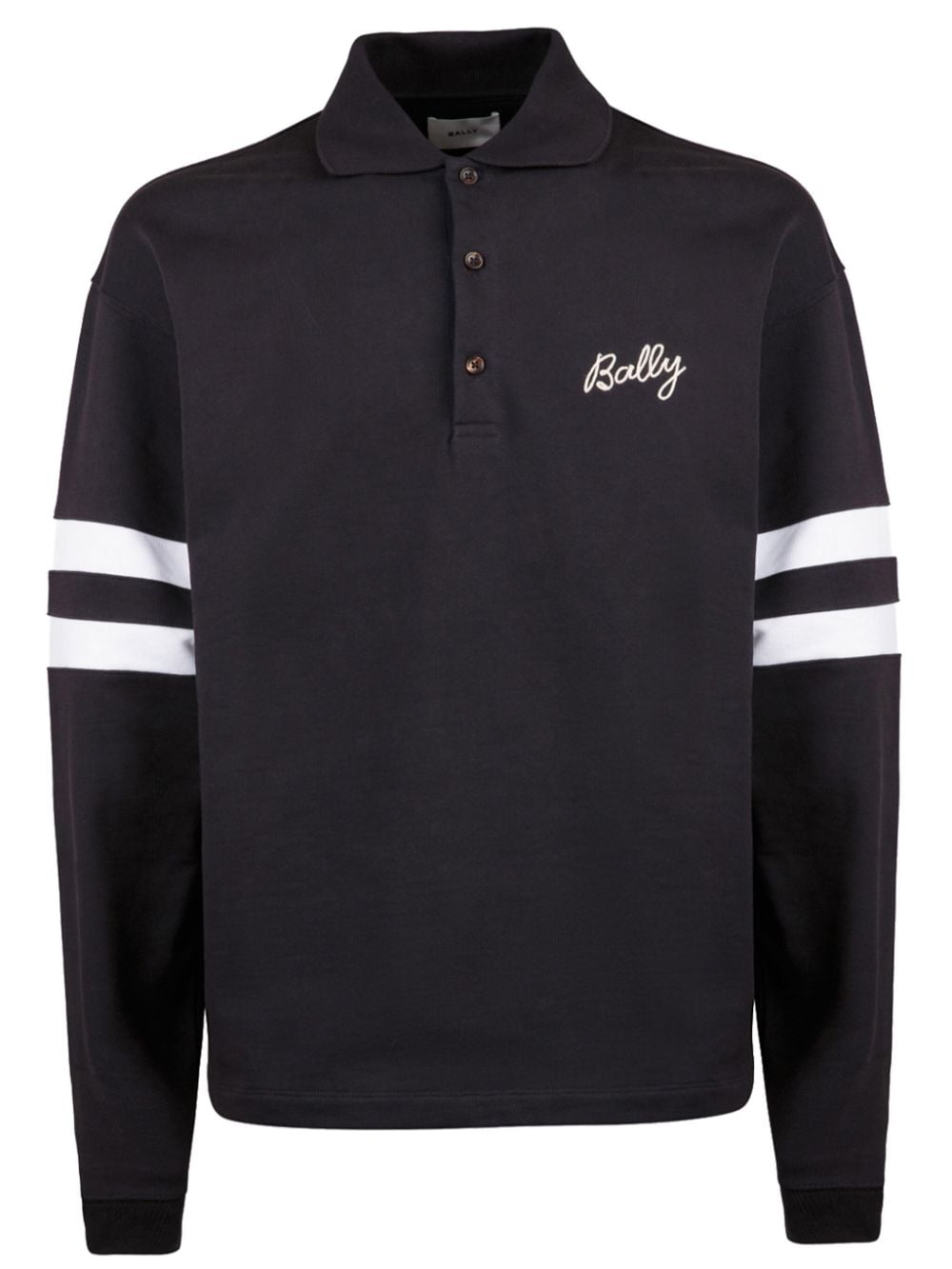 Bally logo-embroidered polo shirt - Black von Bally