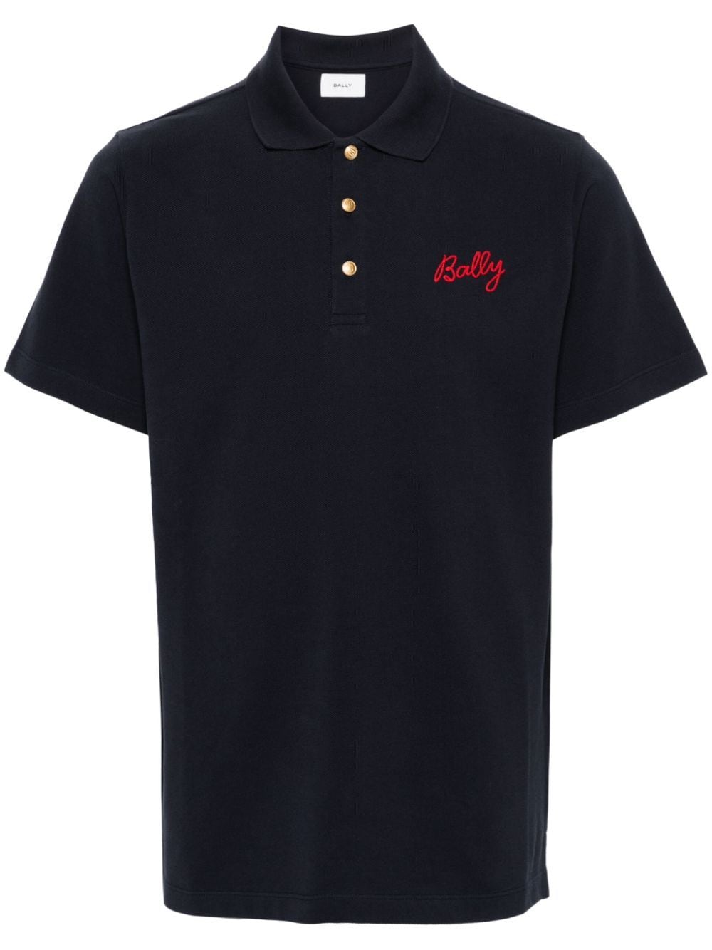 Bally logo-embroidered polo shirt - Black von Bally