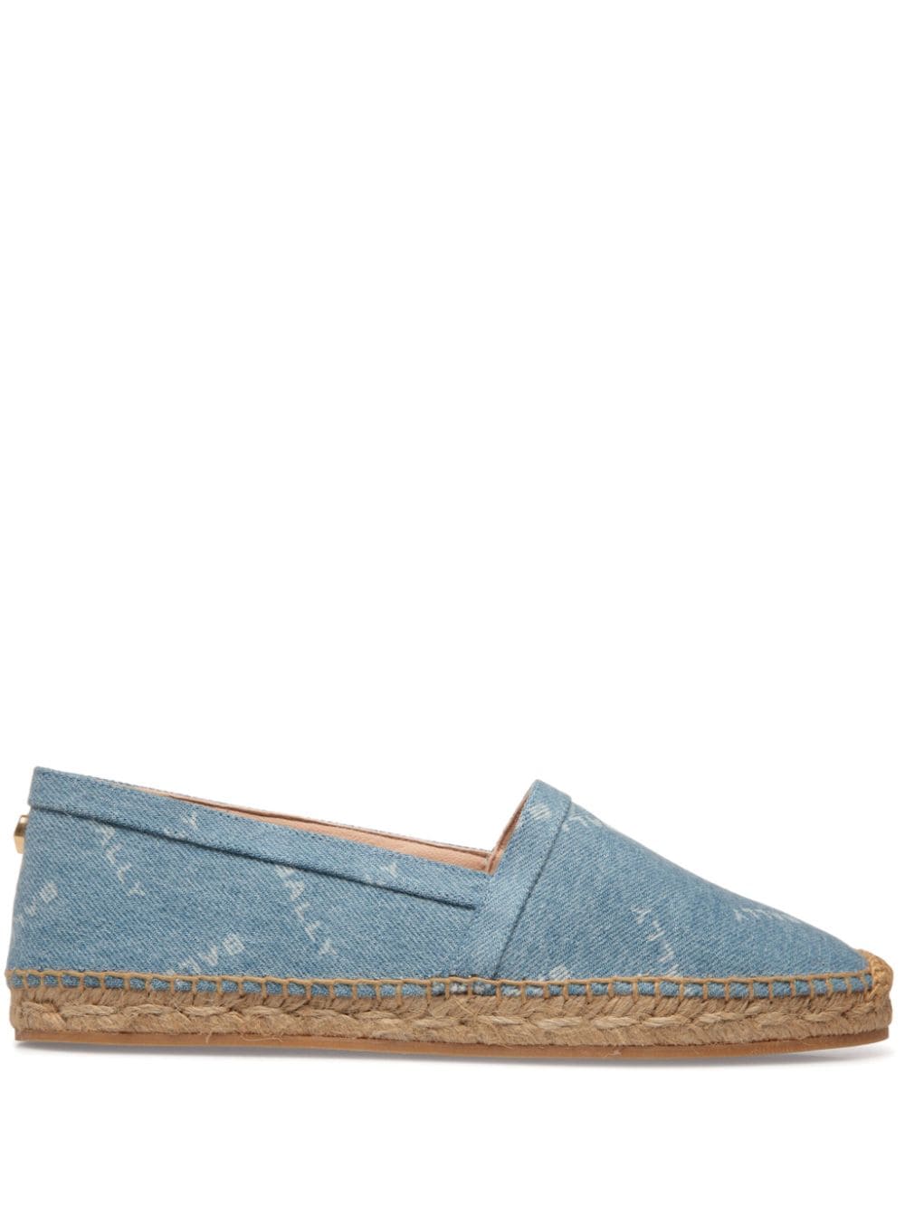 Bally logo-plaque denim espadrilles - Blue von Bally