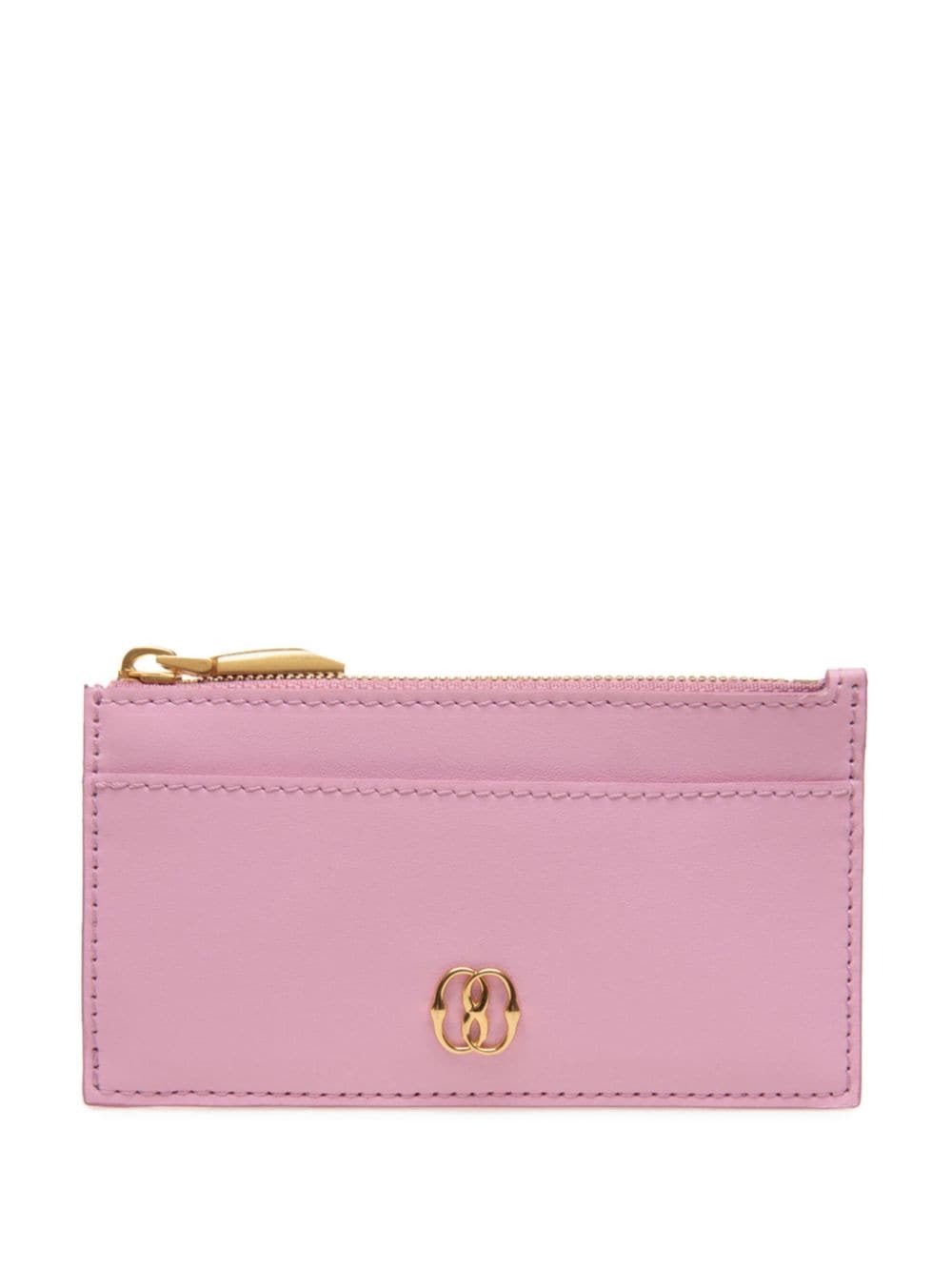 Bally logo-plaque leather wallet - Pink von Bally