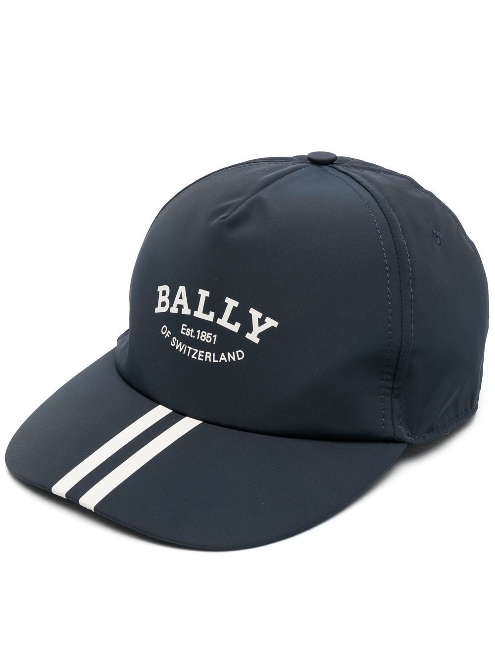Bally logo-print cap - Blue von Bally