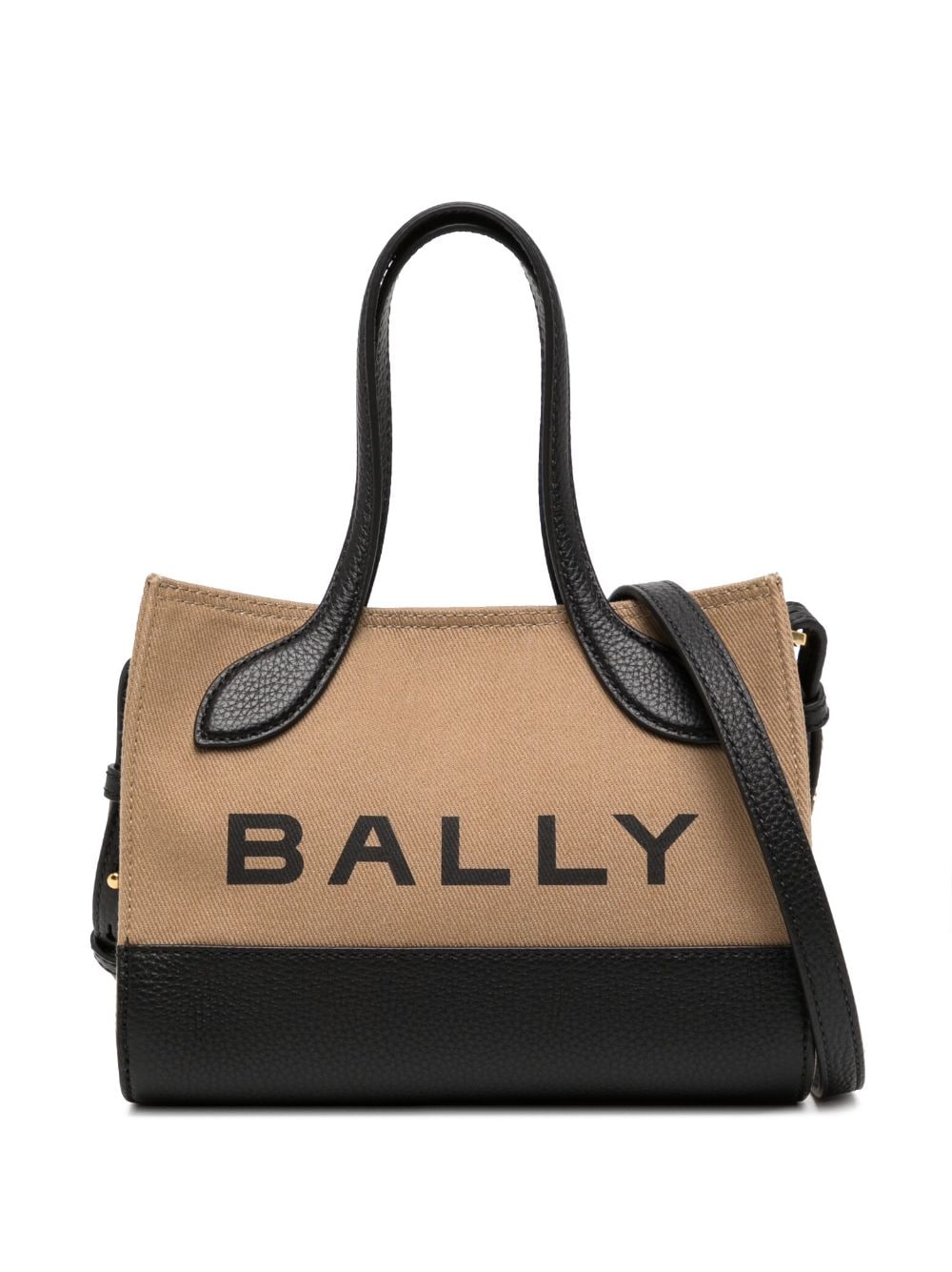 Bally logo-print colour-block bag - Brown von Bally