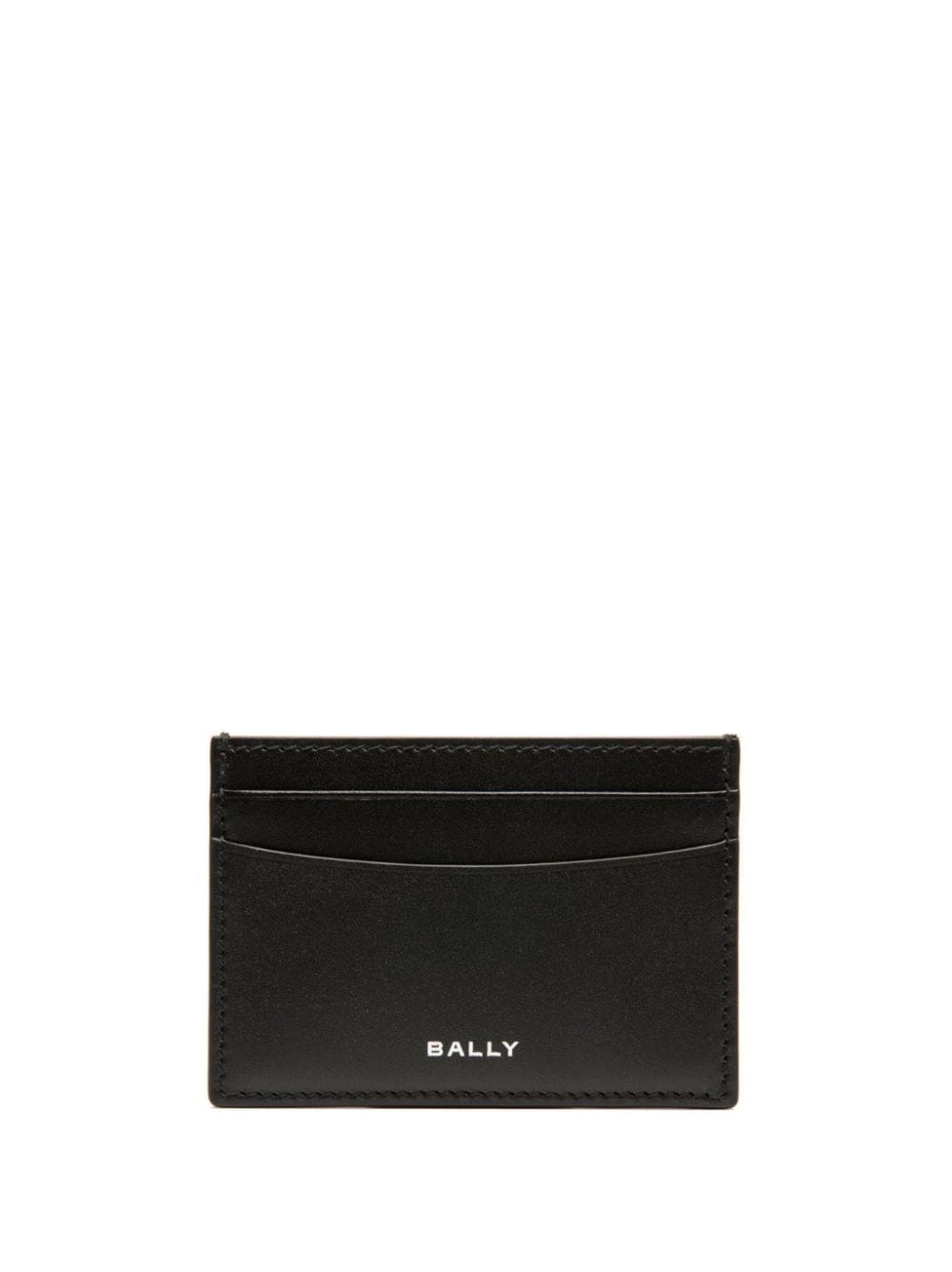 Bally logo-print leather cardholder - Black von Bally