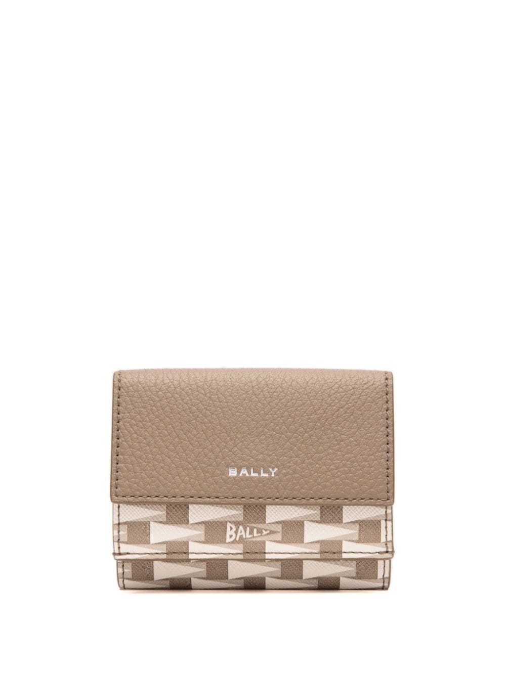 Bally logo-print leather wallet - Neutrals von Bally