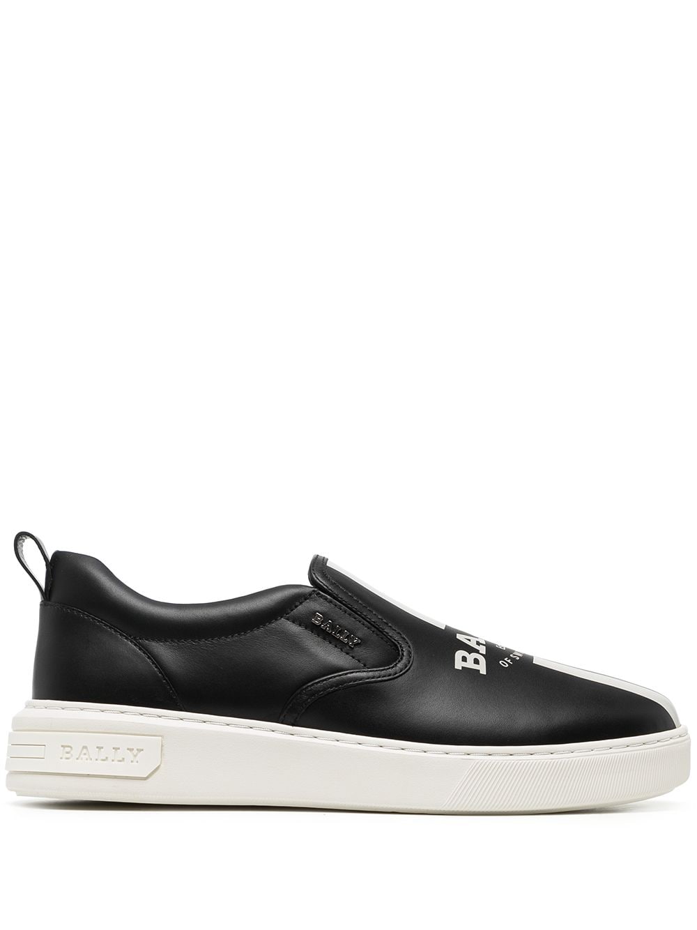 Bally logo-print slip-on sneakers - Black von Bally