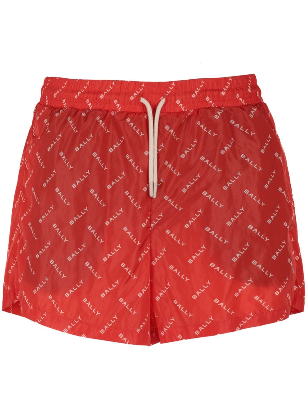 Bally logo-print swim shorts - Red von Bally