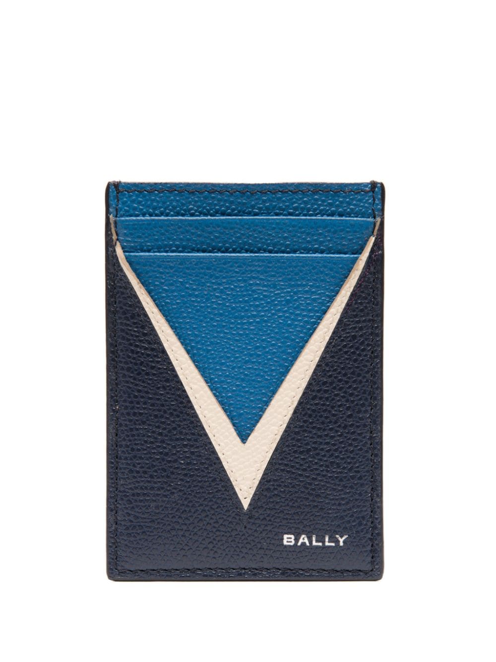 Bally logo-stamp leather cardholder - Blue von Bally