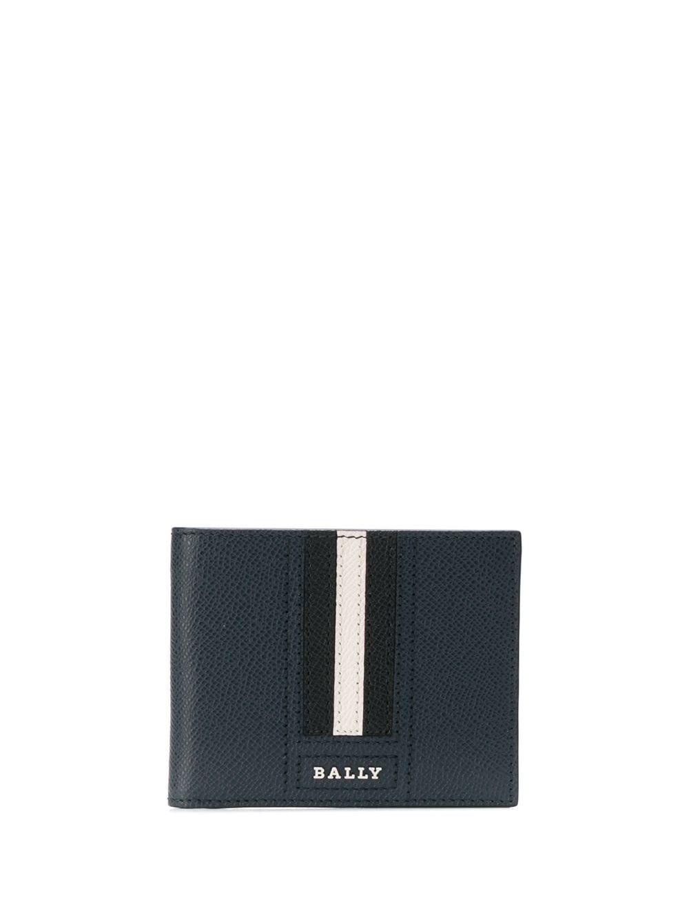 Bally logo stripe wallet - Blue von Bally
