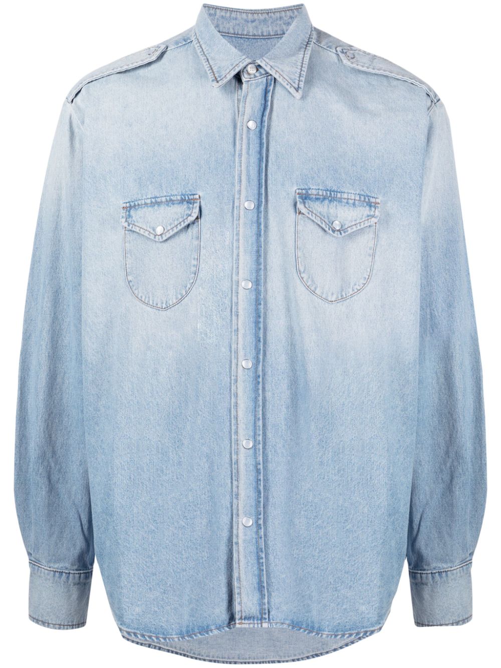 Bally long-sleeve denim shirt - Blue von Bally