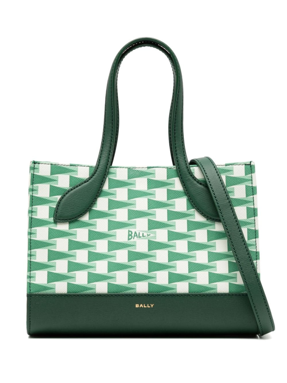 Bally mini Keep On leather tote bag - Green von Bally