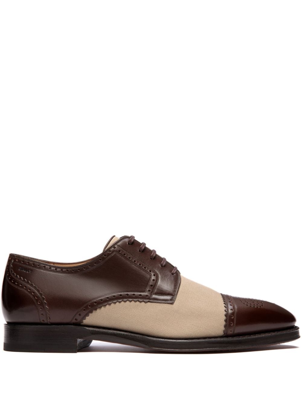 Bally panelled leather derby shoes - Brown von Bally