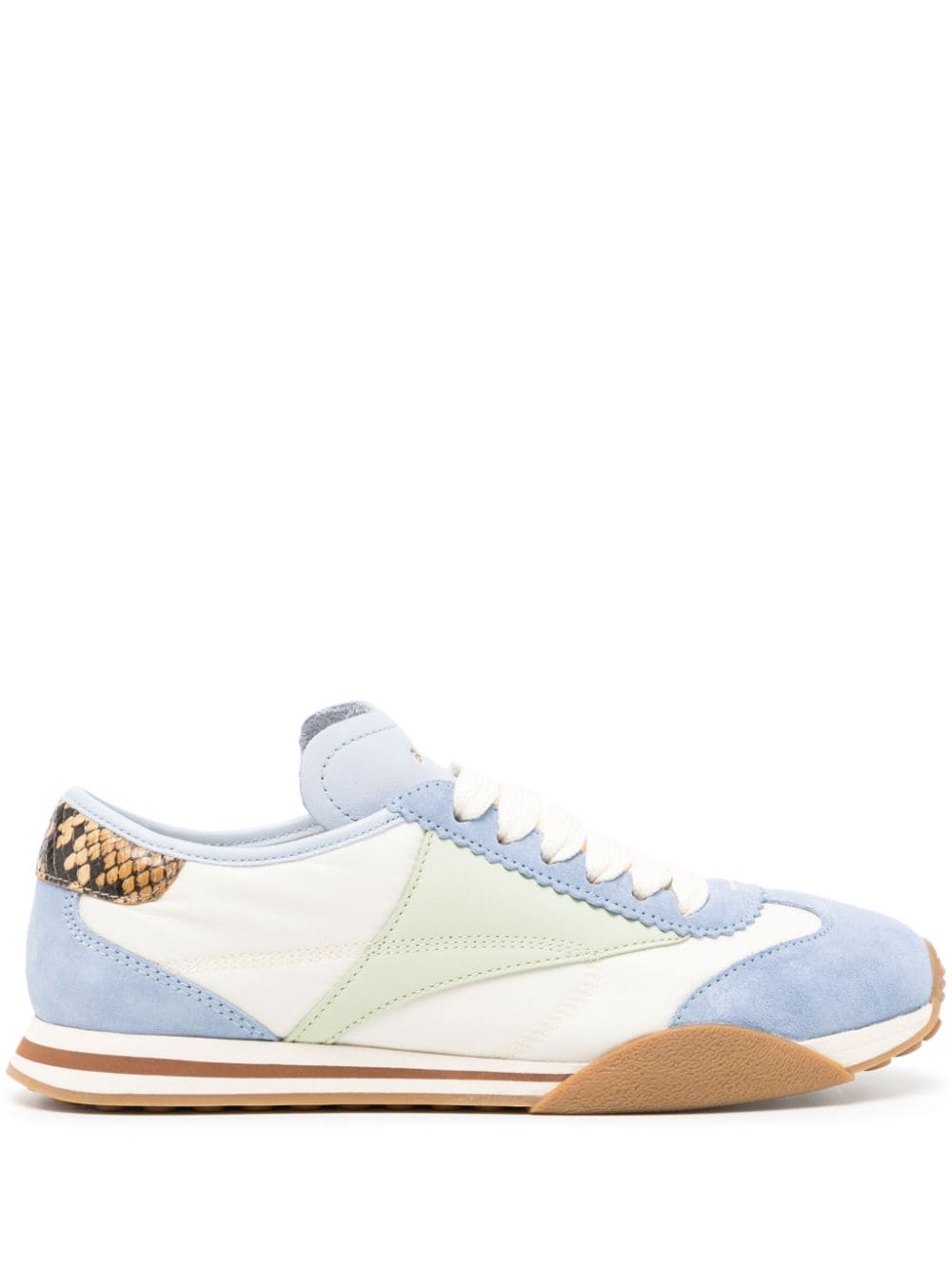 Bally panelled snake-print sneakers - Blue von Bally